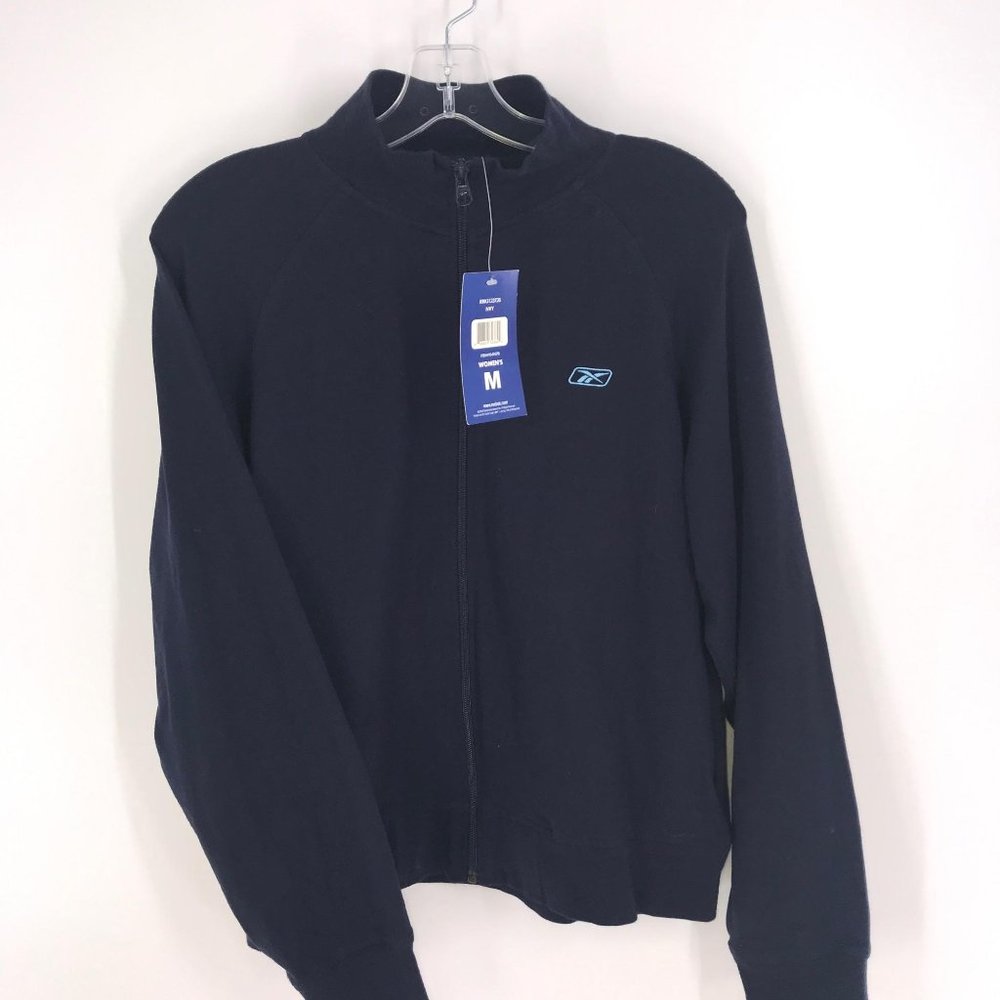 NWT BLUE REEBOK FRONT ZIP JACKET